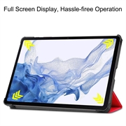 Samsung Galaxy Tab S9 Tri-Fold Series Smart Folio Cover - Rød