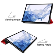 Samsung Galaxy Tab S9 Tri-Fold Series Smart Folio Cover - Rød