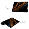 Samsung Galaxy Tab S9 Ultra Tri-Fold Series Smart Folio Cover - Blå