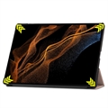 Samsung Galaxy Tab S9 Ultra Tri-Fold Series Smart Folio Cover - Rødguld