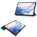 Samsung Galaxy Tab S9 Tri-Fold Series Smart Folio Cover - Hvid Blomster