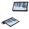 Tri-Fold Series Nokia T21 Smart Folio Cover - Rødguld