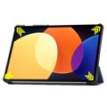 Tri-Fold Series Xiaomi Pad 5 Pro 12.4 Smart Folio Cover - Blå