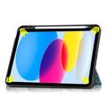 Tri-Fold Series iPad (2022) Smart Folio Cover - Hvide blomster
