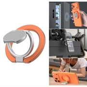 Tredobbelt foldbar MagSafe-ring med stativ til telefon - orange