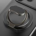 Tredobbelt foldbar MagSafe-ring med stativ til telefon - sort