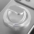 Tredobbelt foldbar MagSafe-ring med stativ til telefon - sølv