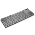 Tredobbelt Foldning Trådløs Tastatur med Touchpad B066S - Grå