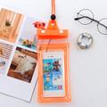 Triple Seal vandtæt universaltaske til smartphone - 7.2" - orange