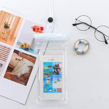 Triple Seal vandtæt universaltaske til smartphone - 7.2" - gennemsigtig