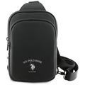 U.S. Polo Assn. Petit Pique crossbody arch telefontaske - Sort