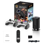 U1 Mini Smart-projektor og retro-spilkonsol - Android 14, over 36.000 spil - Sort