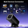 U1 Mini Smart-projektor og retro-spilkonsol - Android 14, over 36.000 spil - Sort