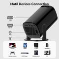 U1 Mini Smart-projektor og retro-spilkonsol - Android 14, over 36.000 spil - Sort