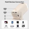 U5 2-i-1 smart projektor og retro-spilkonsol - Android 14, Wi-Fi 6, 8K-afspilning
