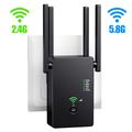 U6 Dual-Band WiFi Booster / Router 1200Mbps med 4 antenner - Sort