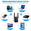 U6 Dual-Band WiFi Booster / Router 1200Mbps med 4 antenner - Sort