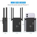 U6 Dual-Band WiFi Booster / Router 1200Mbps med 4 antenner - Sort