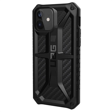 UAG Monarch Series iPhone 12/12 Pro Cover (Open Box - Fantastisk stand) - Karbonfiber