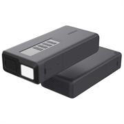 Ugreen ES703 4-i-1 startbooster - luftkompressor, 10000mAh powerbank, LED-lampe - sort