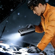 Ugreen ES703 4-i-1 startbooster - luftkompressor, 10000mAh powerbank, LED-lampe - sort