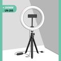 UN-205 8\'\' LED Ring Light med stativ og telefonholder Desktop Selfie Circle Lamp til YouTube Video Photography Makeup