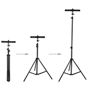 UN-700 10\'\' LED Ring Light med stativ Sound Card Tray og 3 telefonholdere til Selfie YouTube Video Photography Makeup