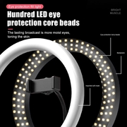 UN-700 10\'\' LED Ring Light med stativ Sound Card Tray og 3 telefonholdere til Selfie YouTube Video Photography Makeup