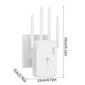 UNT-10 Dual-Band WiFi Booster / Router 1200Mbps - EU-stik - Hvid