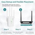 UNT-10 Dual-Band WiFi Booster / Router 1200Mbps - EU-stik - Hvid