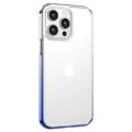 Usams US-BH812 Gradient iPhone 14 Pro Hybrid Cover - Blå