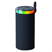 USAMS YX018 bærbar Bluetooth 5.4-højttaler - RGB-lys, 10W lyd - sort