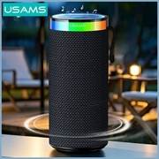 USAMS YX018 bærbar Bluetooth 5.4-højttaler - RGB-lys, 10W lyd - sort