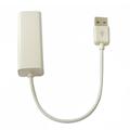 USB-A 2.0 til RJ45 Ethernet Adapter Kabel - Hvid