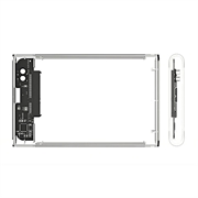 USB 3.0 2.5" SATA HDD/SSD harddiskkabinet - Transparent