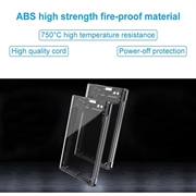 USB 3.0 2.5" SATA HDD/SSD harddiskkabinet - Transparent