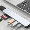 USB-C 7-i-1 hub - HDMI/USB-A/USB-C PD/SD/Micro SD - Grå