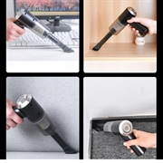 USB genopladelig ledningsfri bilstøvsuger 6000Pa - Sort