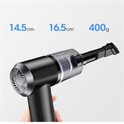 USB genopladelig ledningsfri bilstøvsuger 6000Pa - Sort