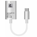 USB Type-C til HDMI Adapter TH002 - 4K - 15cm - Sølv