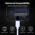 USB til USB-C Opladerkabel til iPhone 15 / Plus / Pro / Pro Max - Hvid