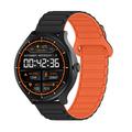 UWIER HR17 aktivt smartwatch med to remme og LED-lommelygte - sort