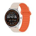 UWIER HR17 aktivt smartwatch med to remme og LED-lommelygte - sølv