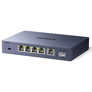 Ugreen 35048EU Ethernet-switch - 5x 2.5GbE, 1x 10Gb SFP+ - Grå