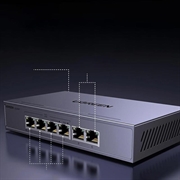 Ugreen 6-ports PoE-Ethernet-switch 35371EU - Grå