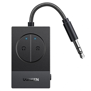 Ugreen BT305 Bluetooth 5.4 lydadapter med dobbelt 3.5mm-stik - sort