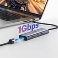 Ugreen CM512 7-i-1 USB-C Hub - 3x USB-A, 1x USB-C, 1x HDMI, 1x RJ45 - Grå