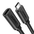 Ugreen US353 USB-C-forlængerkabel - 1m, 10Gbps - Sort