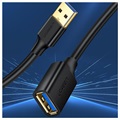 Ugreen USB 3.0 Han/Hun Forlængerkabel - 1m - Sort