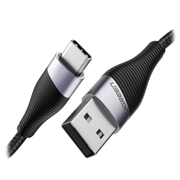 Ugreen USB-A / USB-C Quick Charge 3.0 Ladekabel - 2m - Sort